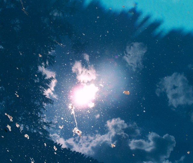 Luise Andersen  'Reflections SKY MIRRORED IN POOL VI', created in 2011, Original Fiber.