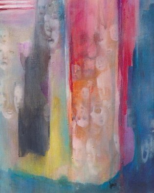 Luise Andersen: 'SILENT SCREAM   DETAIL II  Retake In Mid Day Light', 2008 Acrylic Painting, History. 