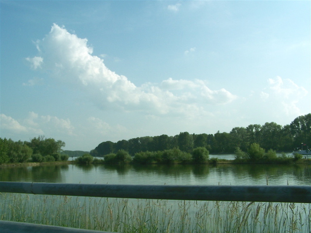 Luise Andersen  'STOP AT WAYSIDE Peak At Rhein River Germany', created in 2006, Original Fiber.