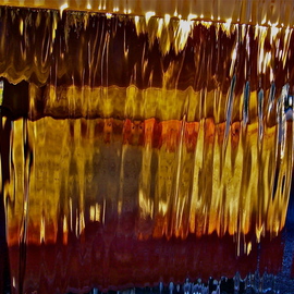 Luise Andersen: 'SUNSET IN FOUNTAIN V Winter', 2013 Color Photograph, Abstract. Artist Description:  . . January 2/ 3 2013 - PLEASE ZOOM IN- - Sunset mirrors in Fontana Fountain. . waters captured during strong instant wind gusts. . 30/ 35 miles per hr. . . . a layering of several crystal brilliant  sheets in movement. . color is not in' water' as such. but in the movement in brilliant light. . like ...