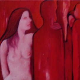 Luise Andersen: 'THE GOODBYELOVE June Twelve progress update', 2009 Oil Painting, Surrealism. 