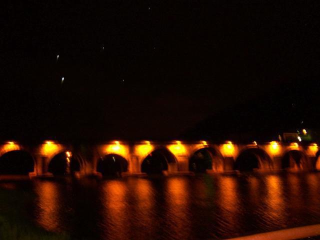 Luise Andersen  'VIEW OF NIGHT SERIES  MAKE A WISH Bridge  View', created in 2005, Original Fiber.