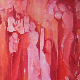 Luise Andersen: 'VISAGES FIGURES FORM  Flow Of Hues DETAIL', 2008 Oil Painting, Other. Artist Description: I UPLOAD THIS DETAIL, SINCE CAMERA CAUGHT THE ORANGE HUES IN THAT ONE. YOU ALREADY NOTICED THE BROUGHT FORWARD FIGURES AND VISAGES IN YESTERDAYS UPLOADS. WILL TRY TO CLOSE IN SOME MORE, BUT DOUBT, WITH JPG WILL BE CLEAR ENOUGH. ORIGINAL LOOKS SO MUCH MORE SATURATED WITH HUES ...