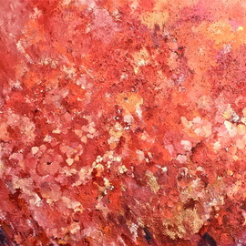 Luise Andersen: ' In The REDs  ', 2013 Oil Painting, Floral. Artist Description:  . . video clip on : laselectart/ community. ovationtv. com                         Luise H Andersen/ facebook. com. . . painting is a bit more ' weighty' than' average' . . . . . textures in oil hues. . layers. . . . . on my video mentioned, that i have not uploaded before. . pondering. . might even have added it to my portfolios ...