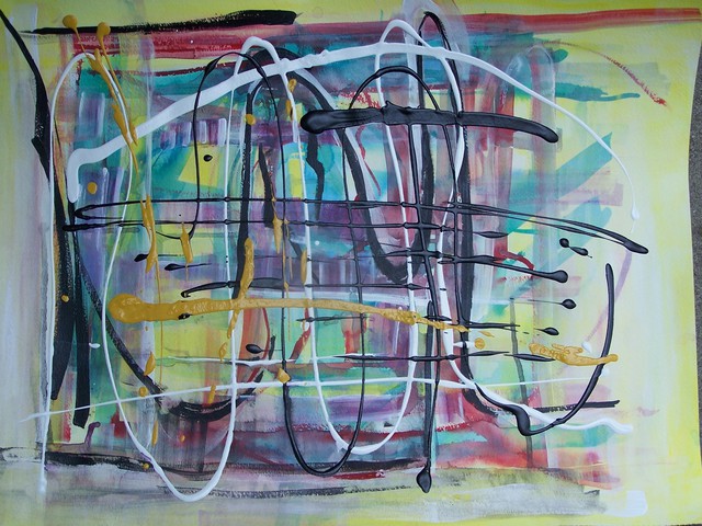 Artist Luise Andersen. 'Abstract Mood II' Artwork Image, Created in 2010, Original Fiber. #art #artist