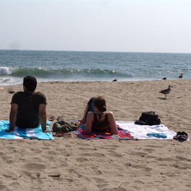 Luise Andersen: 'zuma beach  Relax At Zuma Beach', 2008 Color Photograph, Beach. Artist Description:  . . . My daughter and her HeartThrob for many years now- hang out at Zuma Beach. . unstress in mighty sound. . scent of Sea. . Movement of Always. . . . ...