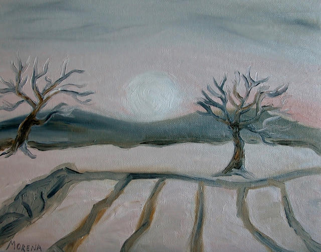 Laura Morena  'Winterscape II', created in 2014, Original Painting Oil.