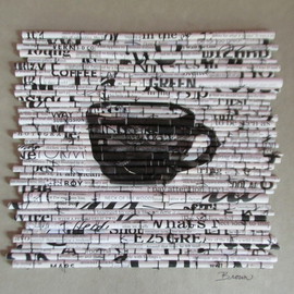 Laurie Brown Artwork Black Coffee, 2014 Paper, Food