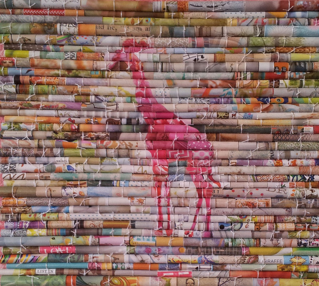 Laurie Brown  'Pink Giraffe', created in 2014, Original Paper.