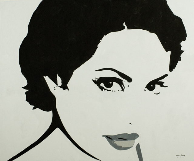 Artist Jose Luis Lazaro Ferre. 'Angelina Jolie' Artwork Image, Created in 2007, Original Drawing Pencil. #art #artist