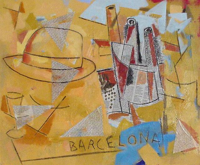 Jose Luis Lazaro Ferre  'Barcelona I', created in 2003, Original Drawing Pencil.