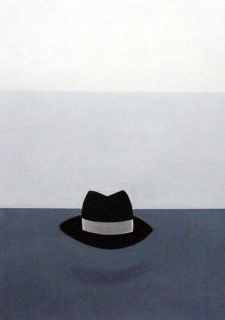 Artist Jose Luis Lazaro Ferre. 'Hat At Night' Artwork Image, Created in 2003, Original Drawing Pencil. #art #artist