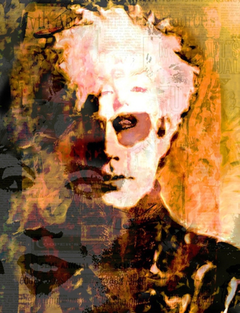 Artist Leah Devora. 'Andy Mix Andy Warhol Andy Warhol Pop Art' Artwork Image, Created in 2015, Original Mixed Media. #art #artist