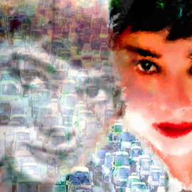 Leah Devora Artwork Audrey Freeway 2 Audrey Hepburn Audrey Hepburn Pop Art, 2015 Mixed Media, Pop