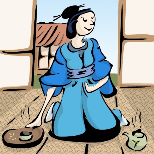 L Gonzalez  'Preparing The Tea', created in 2007, Original Illustration.
