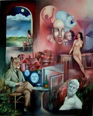Leif Mrdh: 'Discomposed imagination', 2006 Oil Painting, Fantasy. 