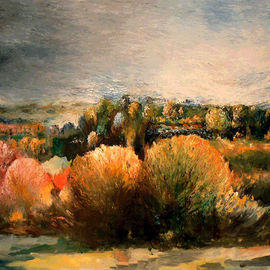 Leif Mrdh: 'OCTOBER SYMPHONY', 2014 Oil Painting, Landscape. Artist Description:   Oil on canvas  ...