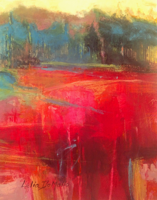 Lelia Demello  'Abstract Landscape No 1', created in 2019, Original Mixed Media.