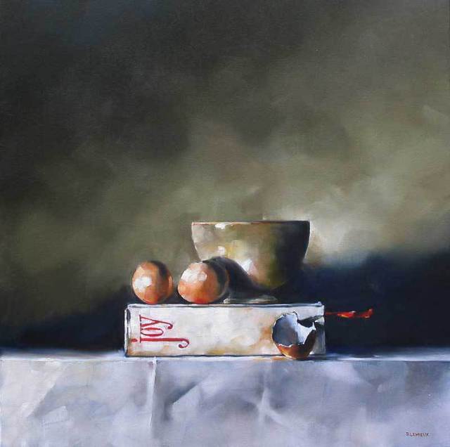 Daniele Lemieux  'Joy', created in 2006, Original Painting Oil.