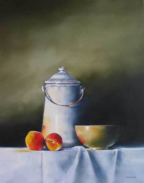Daniele Lemieux  'Vintage Kitchen', created in 2007, Original Painting Oil.
