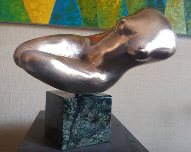 Leonid Shatsylo  'River', created in 2021, Original Sculpture Bronze.