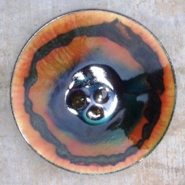 Colour Fusion Glass On Copper 14d, Leo Evans