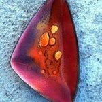 Colour Fusion Glass On Copper 9r, Leo Evans