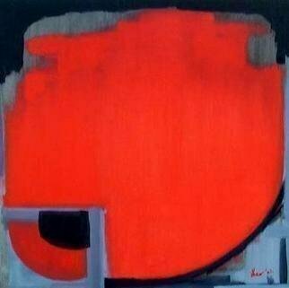 Leo Evans: 'FAHRENHEIT', 2001 Acrylic Painting, Abstract. 