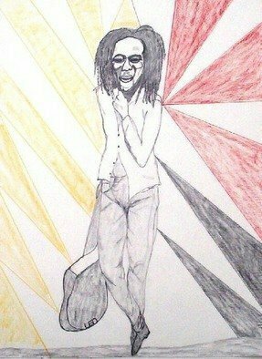 Leo Evans: 'MR BOB MARLEY 3', 2006 Other Drawing, Famous People.  A warrior, a philosopher, a poet, a great musician, and a Legend, I didn't know Mr. Marley personally. . . but I wish I had, don't know his personal and family life. . . but he is well respected by hisSons and Daughters. . . and his fellow country men. . . I' ve listened...