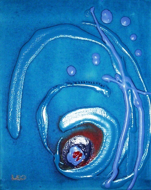 Artist Leo Evans. 'Spectrum Blue' Artwork Image, Created in 2007, Original Photography Color. #art #artist