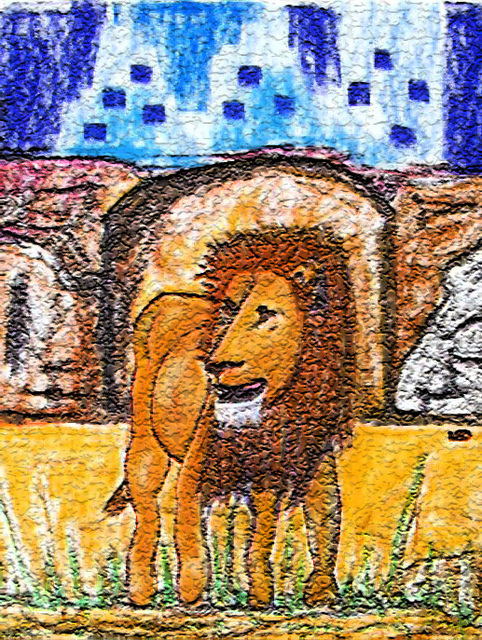 Artist Leo Evans. 'THE LION 1' Artwork Image, Created in 2007, Original Photography Color. #art #artist