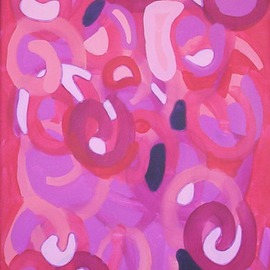 Leo Evans: 'THINK PINK 4 BREAST CANCER RESEARCH 2', 2003 Acrylic Painting, Inspirational. Artist Description:        