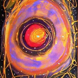 Leo Evans: 'The separation of the galaxies, forming planets and the creation of EARTH  G', 2010 Acrylic Painting, Cosmic. Artist Description:      A spontaneous moment when I started this set of paintings, before I even laid the brush on the canvas this design was already in my mind and core. The entire set was created over a period of 5 days' in May of 2010an galactic creative flow that ...