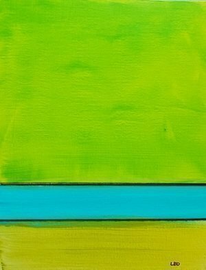 Leo Evans: 'shades of green', 2021 Acrylic Painting, Abstract. New Abstract  Art by Leo Evans   9x14   Acrylic on Canvas   Shades of Green...