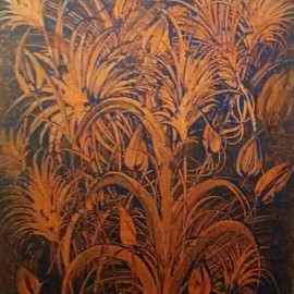 Lida Goldoust: 'untitled 002', 2018 Oil Painting, Floral. Artist Description: Painting, Oil Coloron Canvas...