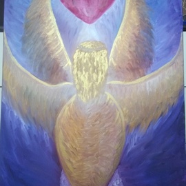 Cucu Corina: 'the seraphim', 2018 Oil Painting, Healing. 