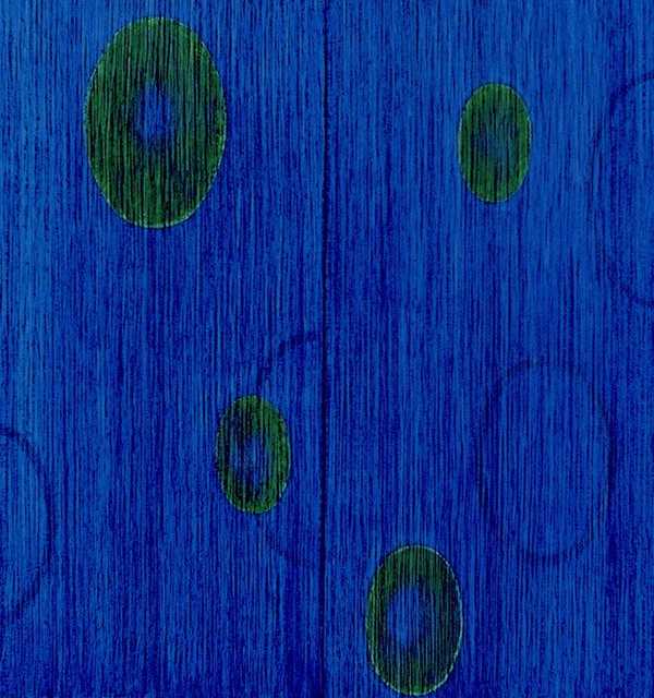 Artist Lillian Abel. 'Blueandgreen' Artwork Image, Created in 2002, Original Painting Acrylic. #art #artist
