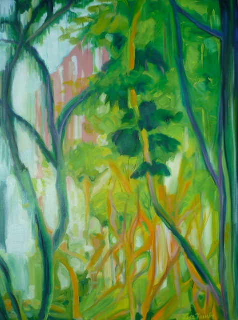Artist Lisa Reinke. 'Jungle Look' Artwork Image, Created in 2009, Original Pastel Oil. #art #artist