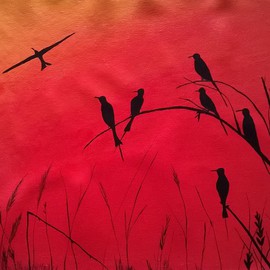 Reena Thomas: 'Freedom', 2016 Acrylic Painting, Scenic. 