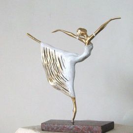 Liubka Kirilova Artwork Danser Ballet, 2015 Bronze Sculpture, Dance