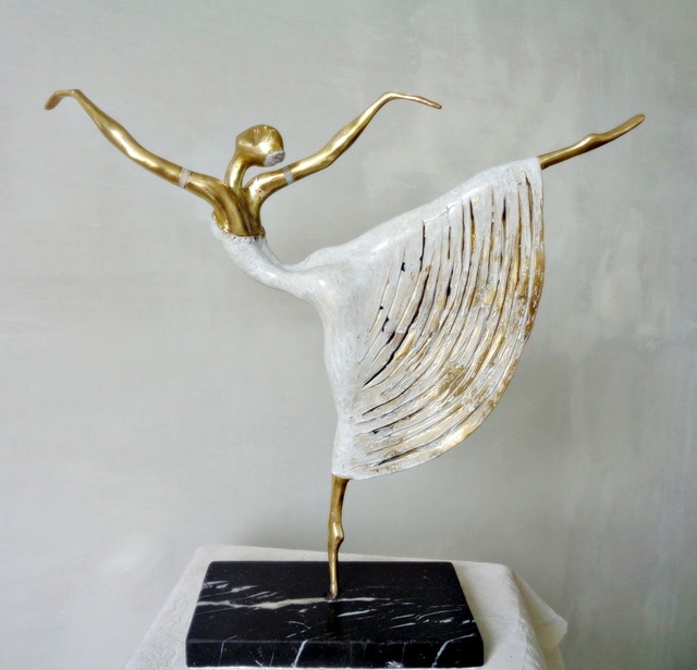 Liubka Kirilova  'Ballerina', created in 2016, Original Sculpture Bronze.