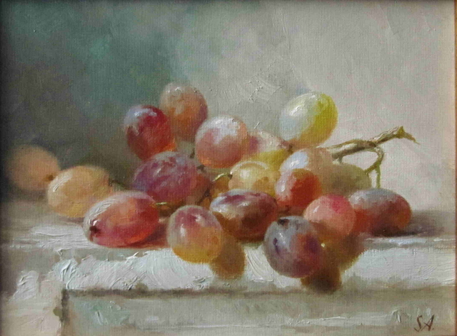 Artist Serge Akopov. 'Grapes' Artwork Image, Created in 2016, Original Painting Oil. #art #artist
