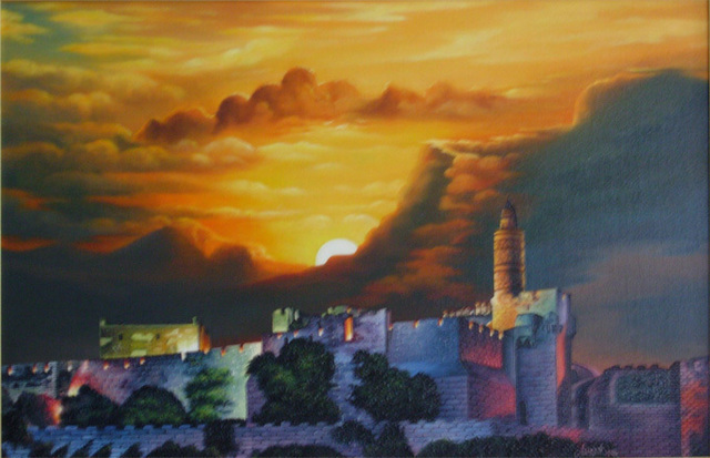 Artist Igor Lomei. 'Jerusalem' Artwork Image, Created in 2011, Original Painting Oil. #art #artist