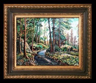 Vranceanu Aurelian: 'forest edge', 2018 Oil Painting, Landscape. Forest edge spring- oil on canvas- landscape- 66x52cmm- realism  romantic- created in 2018- for info - tel +40764800326 or +40724633073 , mail radu_ aurel2004yahoo. com  facebook Radu Aurelian Exhibition...