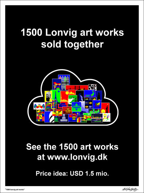 Asbjorn Lonvig  '1500 Lonvig Art Works', created in 2019, Original Painting Other.