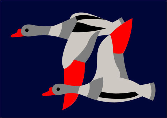 Asbjorn Lonvig  '2 Ducks', created in 2010, Original Painting Other.