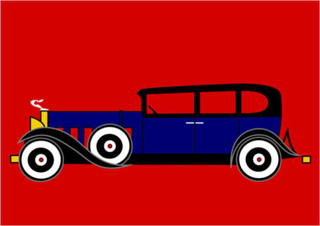 Asbjorn Lonvig  'Al Capones Cadillac V16 1930', created in 2010, Original Painting Other.