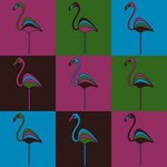 Carnival at the Zoo 9 Flamingos By Asbjorn Lonvig