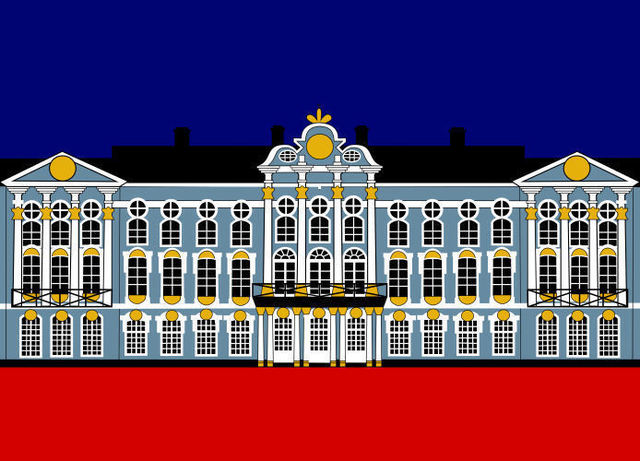 Artist Asbjorn Lonvig. 'Catherines Palace Inspiration  St Petersburg' Artwork Image, Created in 2009, Original Painting Other. #art #artist
