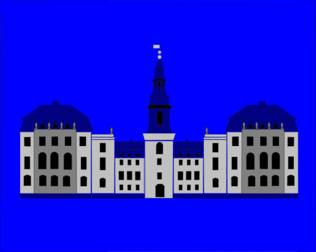 Asbjorn Lonvig  'Christiansborg Palace Grey', created in 2006, Original Painting Other.